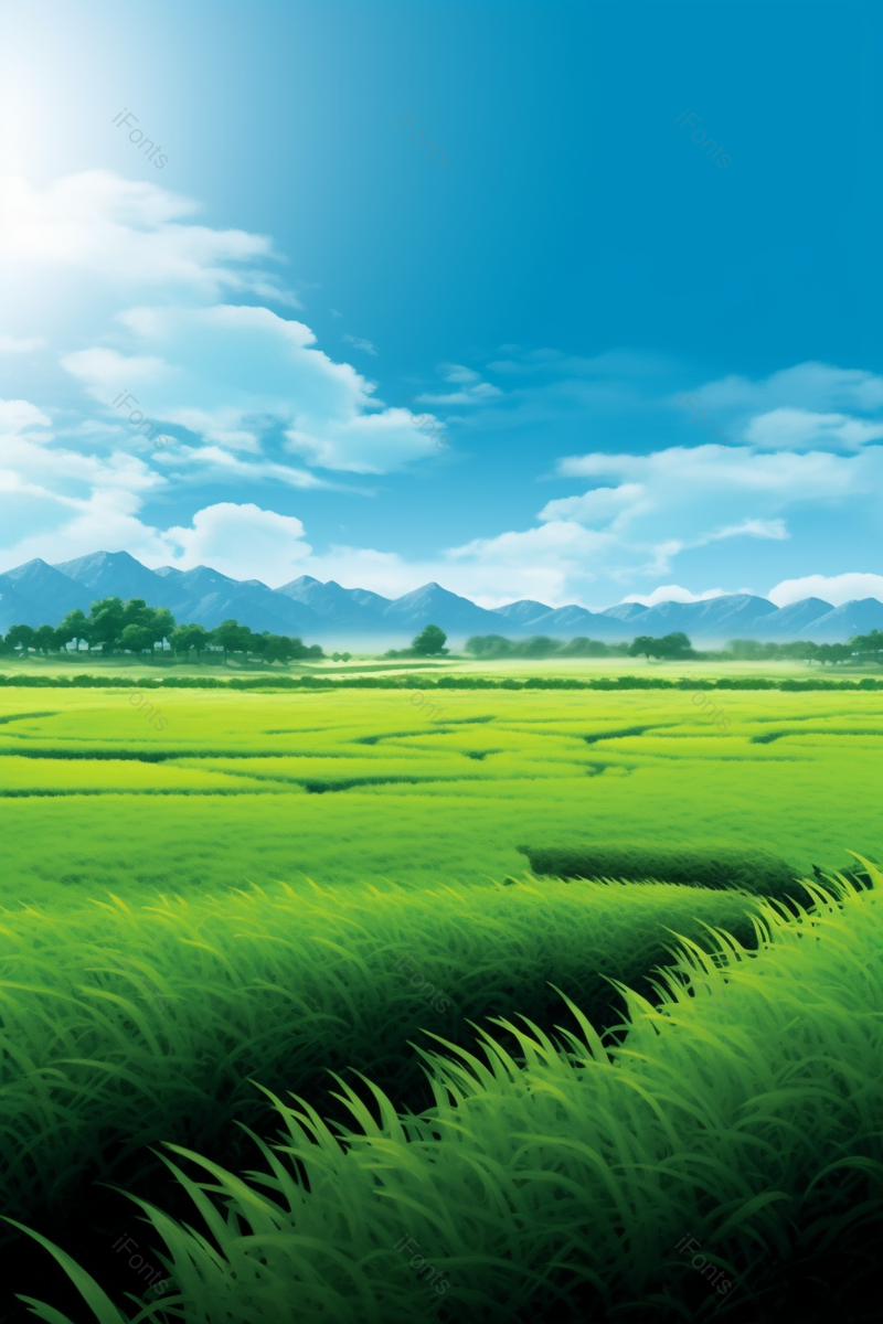 绿油油的稻田美景阳光风景风光摄影图,高清,摄影图,摄影图片,图片大全,摄影图免费下载